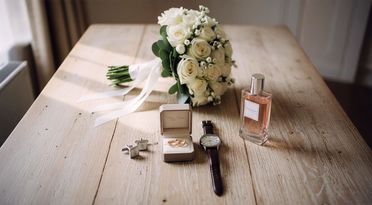 Eine Nahaufnahme, wie eine Visagistin das Makeup bei der Braut für ihre Hochzeit in Kassel aufträgt