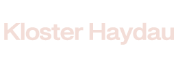 ine alternative Version des Kloster Haydau Logos in Pink, Partner für Hochzeitslocations.