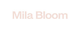 Das Logo von Mila Bloom Floristik in Pink, einer talentierten Hochzeitsfloristin.