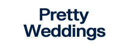 Das Logo von Pretty Weddings in Blau, einem Partner für Hochzeitsplanung in der Region Kassel.