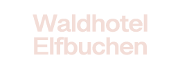 Das Logo vom Waldhotel Elfbuchen in Pink, einer romantischen Hochzeitslocation in der Nähe von Kassel.